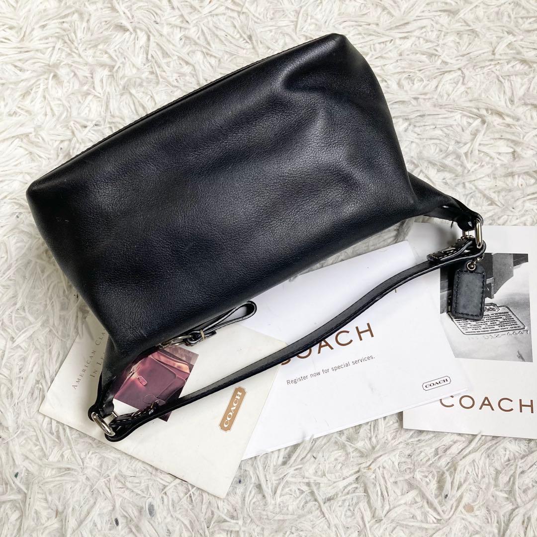 極美品 vintage coach old archive y2k 黒 ブラック