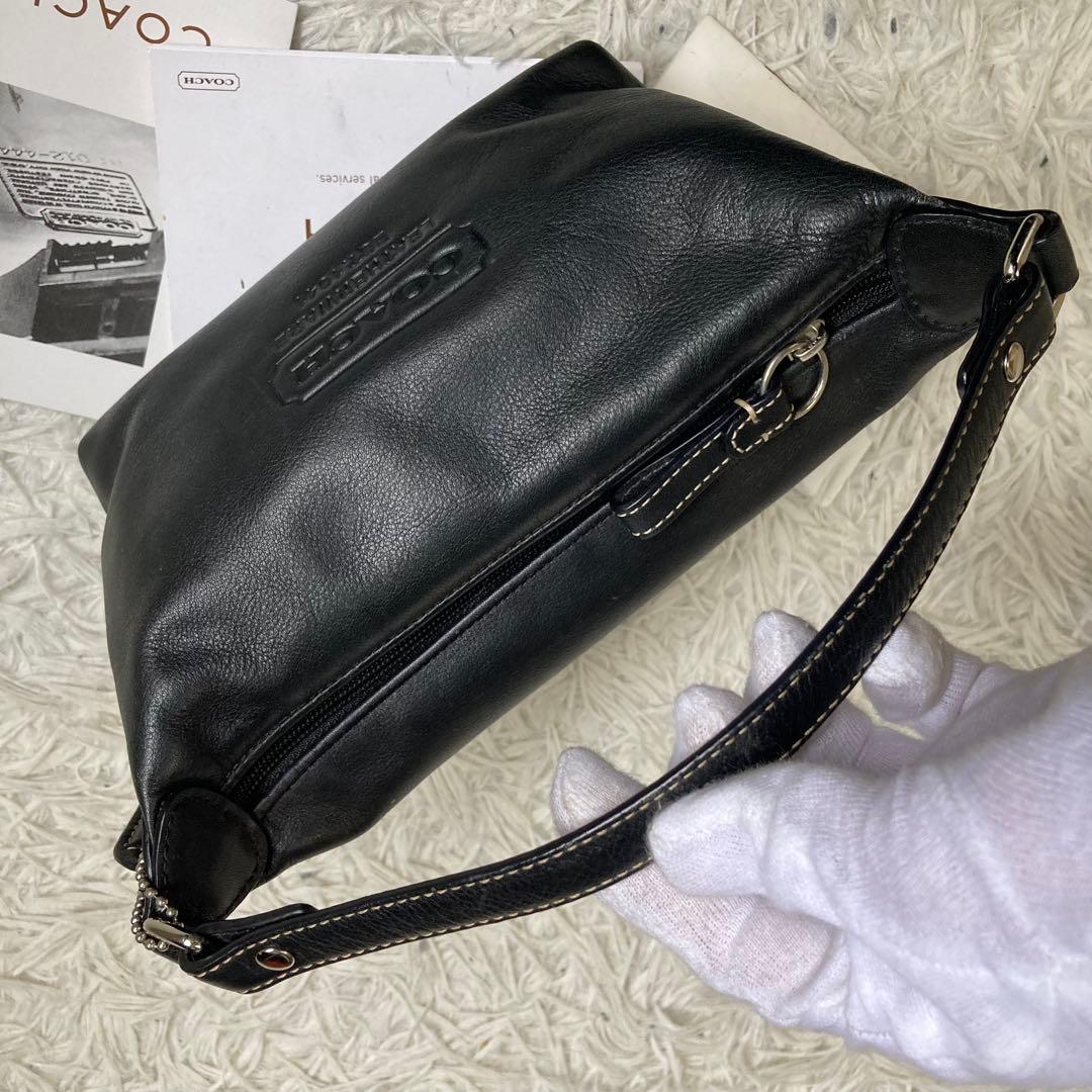 極美品 vintage coach old archive y2k 黒 ブラック