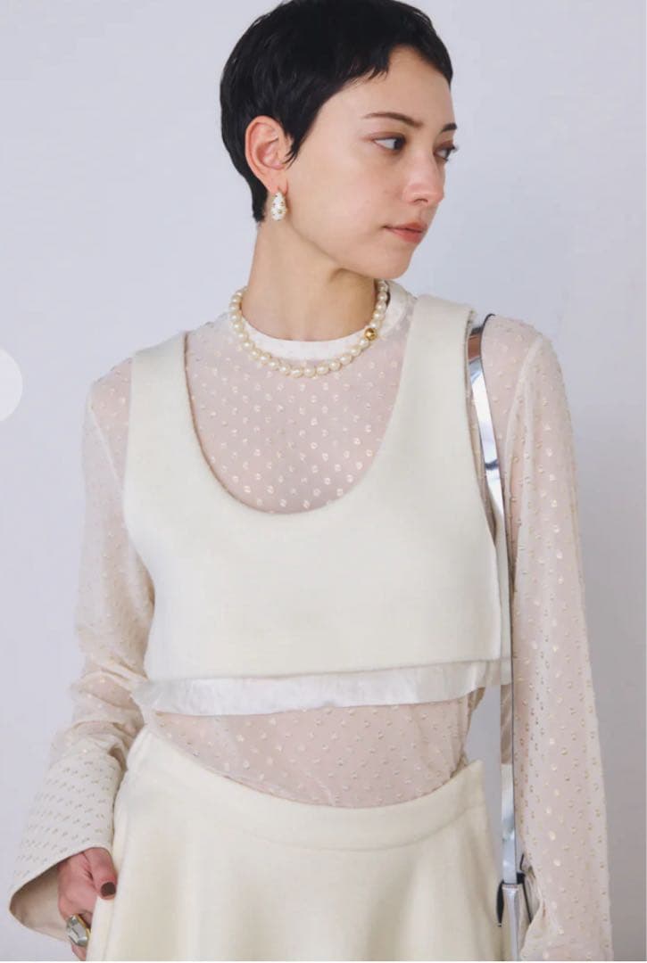 chieko+ lamb wool bistier ホワイト 36