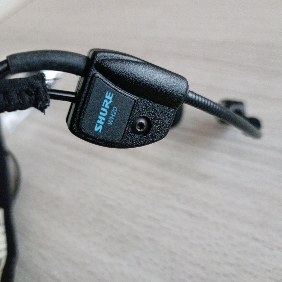 SHURE 有線ヘッドセット XLRコネクタ付きWH20XLRシュア(取説等付)