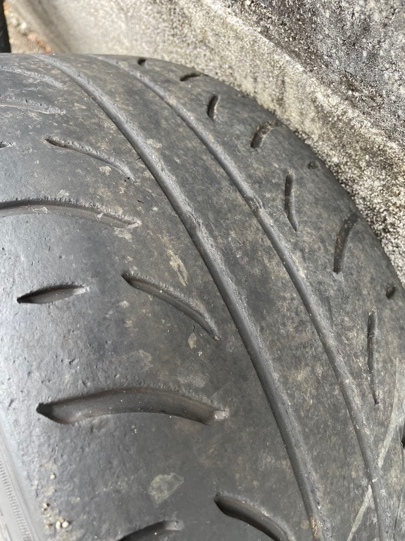 TE37V 16インチ 8J＋25 PCD100 4穴 タイヤ付き 2本セット