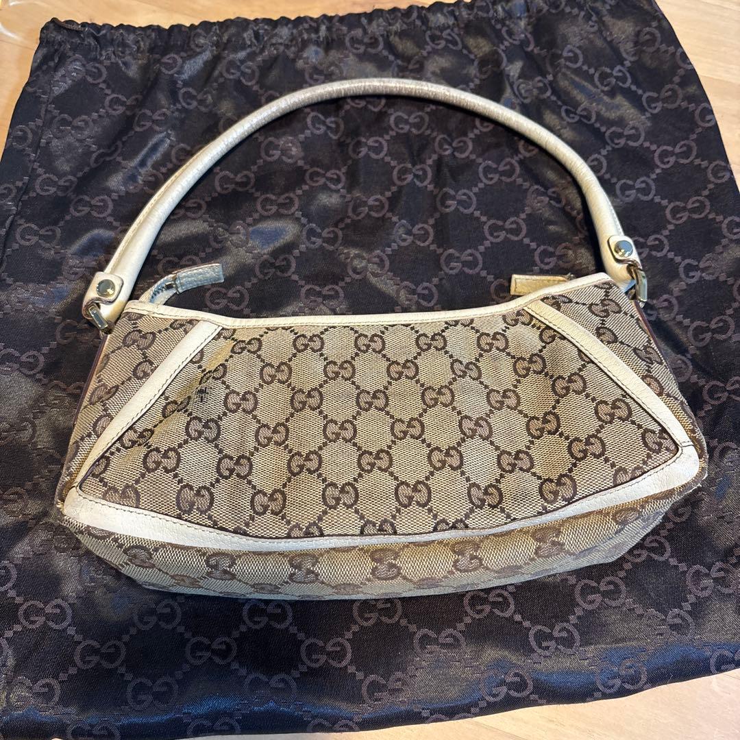 TETSU様　GUCCI アビー ベージュ ホワイト ワンショルダー