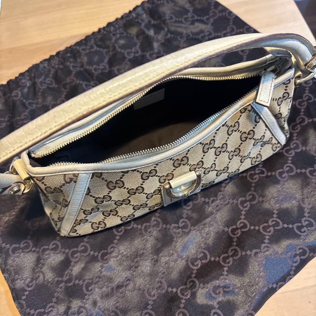 TETSU様　GUCCI アビー ベージュ ホワイト ワンショルダー