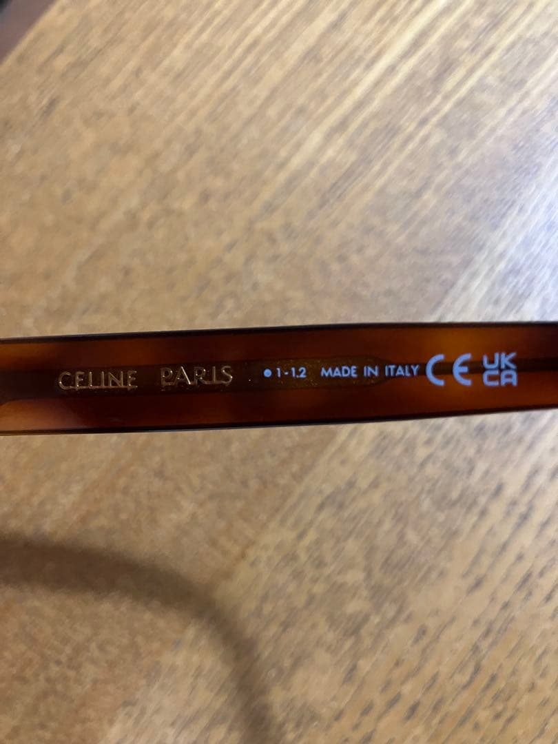 CELINE ブラウンデザインサングラス