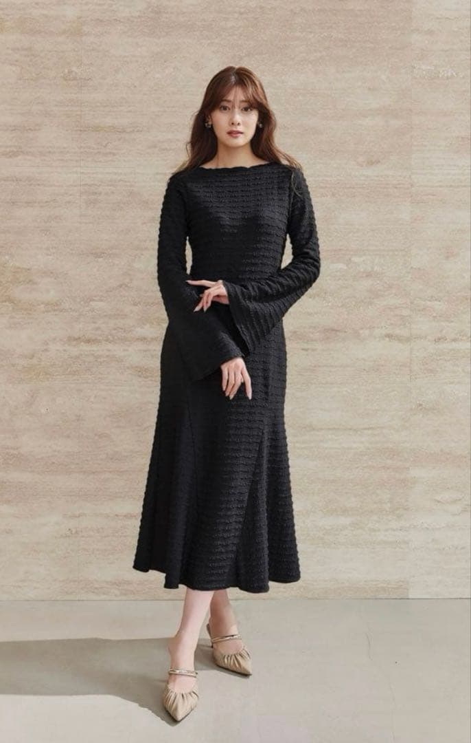 ワンピース Her lipto for her Mermaid Jacquard Dress