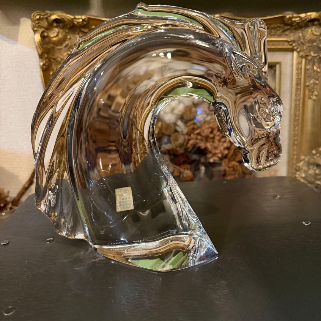 DAUM 馬 クリスタル ドーム フランス ビンテージ ガラス FRANCE
