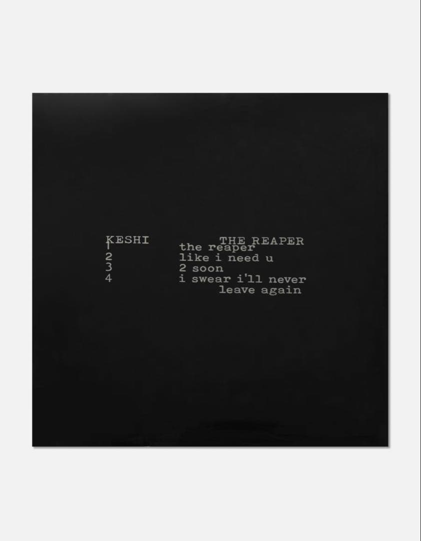 即購入⭕️ 即日発送！ KESHI THE REAPER レコード Requiem