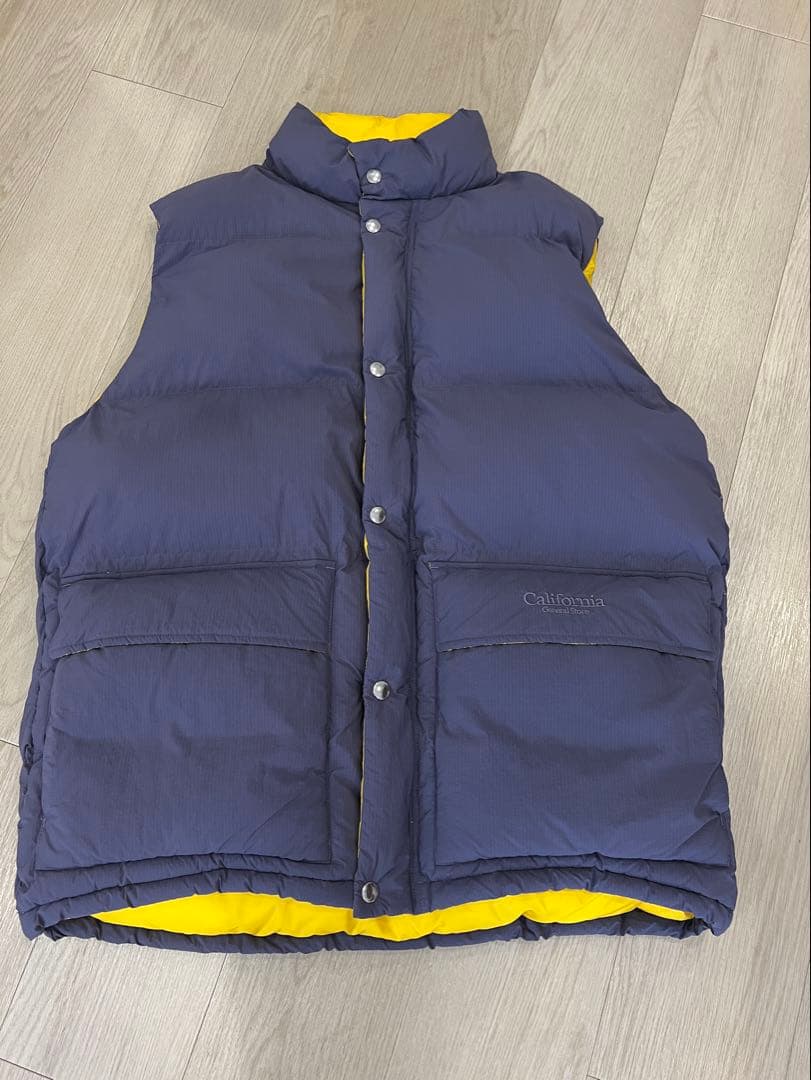 カリフォルニアジェネラルストア CGS. ネイビー ダウンベスト