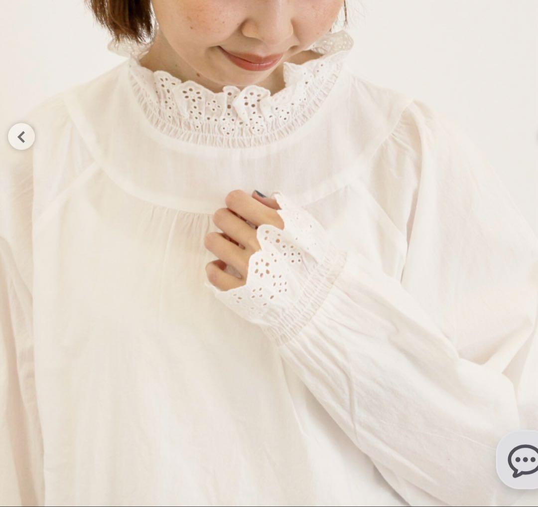サマンサモスモス スカラップレースブラウス キナリとオフホワイト　2枚セット