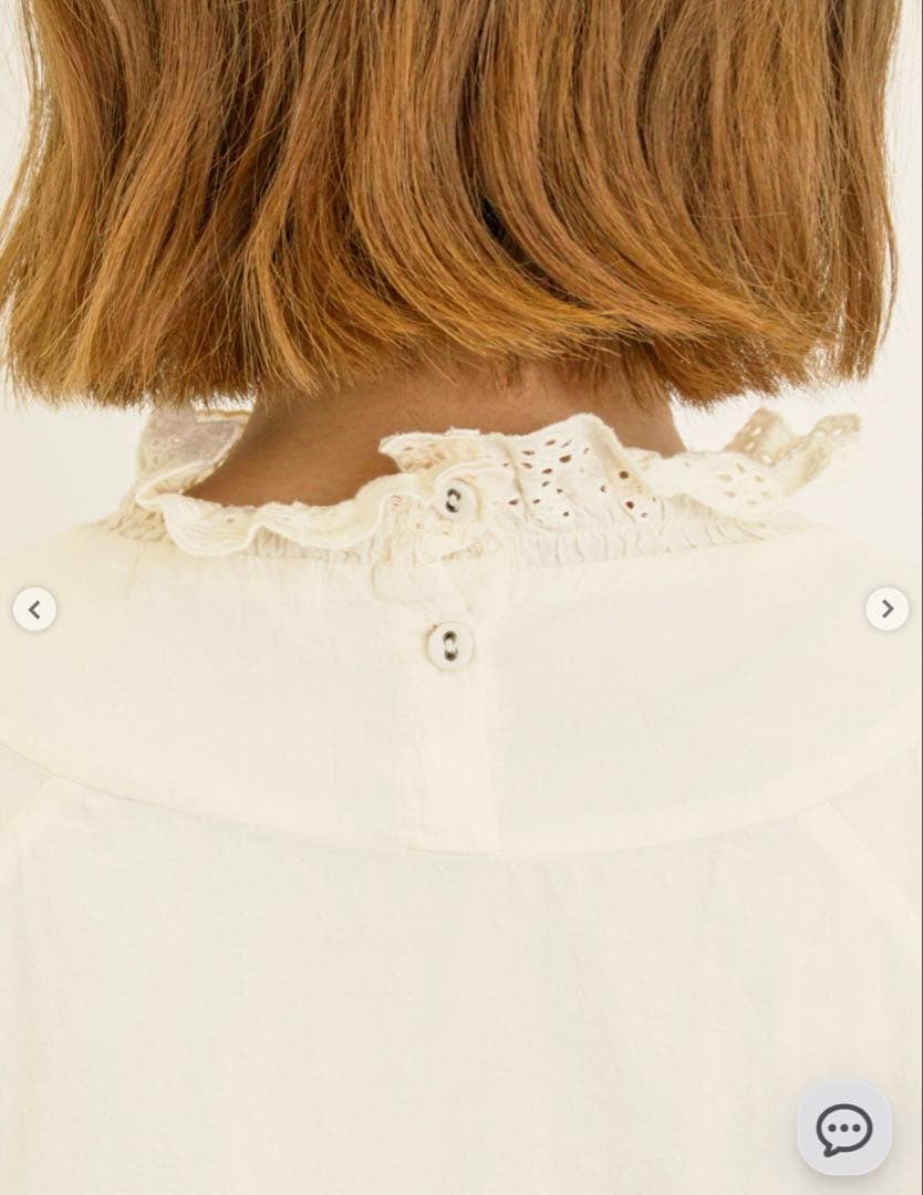 サマンサモスモス スカラップレースブラウス キナリとオフホワイト　2枚セット