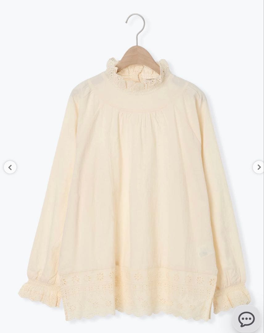 サマンサモスモス スカラップレースブラウス キナリとオフホワイト　2枚セット