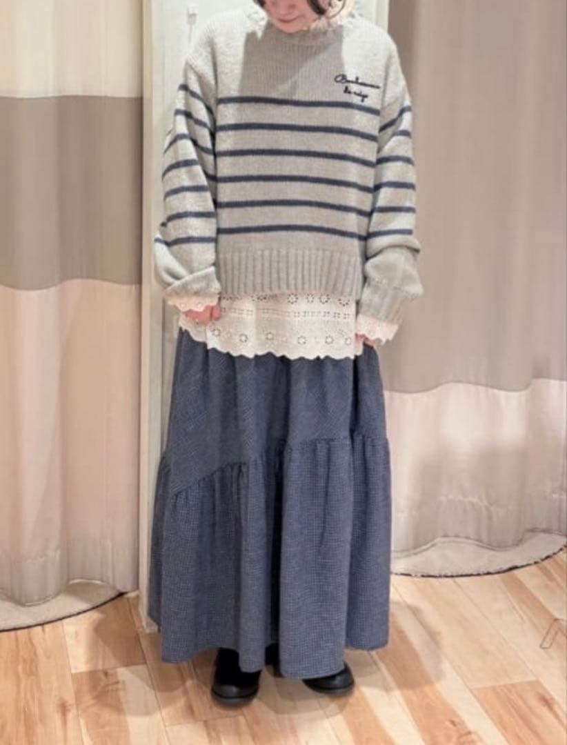 サマンサモスモス スカラップレースブラウス キナリとオフホワイト　2枚セット