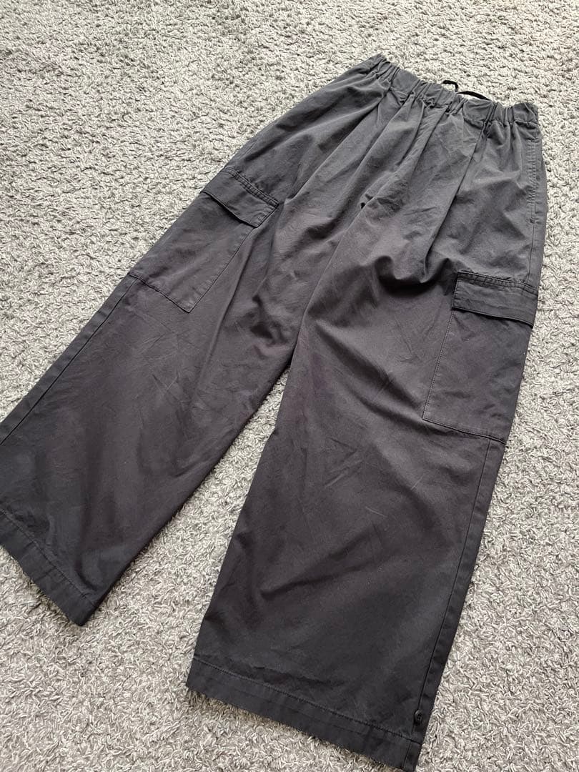 【完売品】かぐれ　ユーティリティイージーパンツ　2025春夏　ブラック