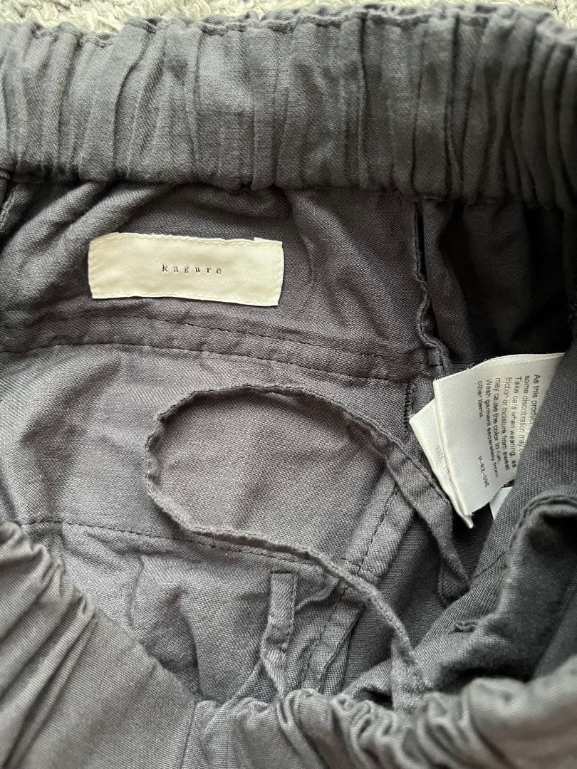 【完売品】かぐれ　ユーティリティイージーパンツ　2025春夏　ブラック