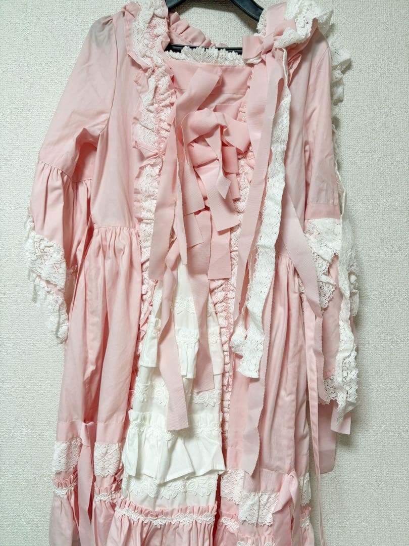 BABY♡ローブアラフランセーズピンクワンピース&ヘッドドレス