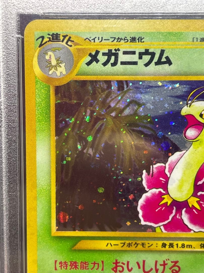 メガニウム 旧裏　psa8 154 金、銀、新世界へ... ポケモンカード