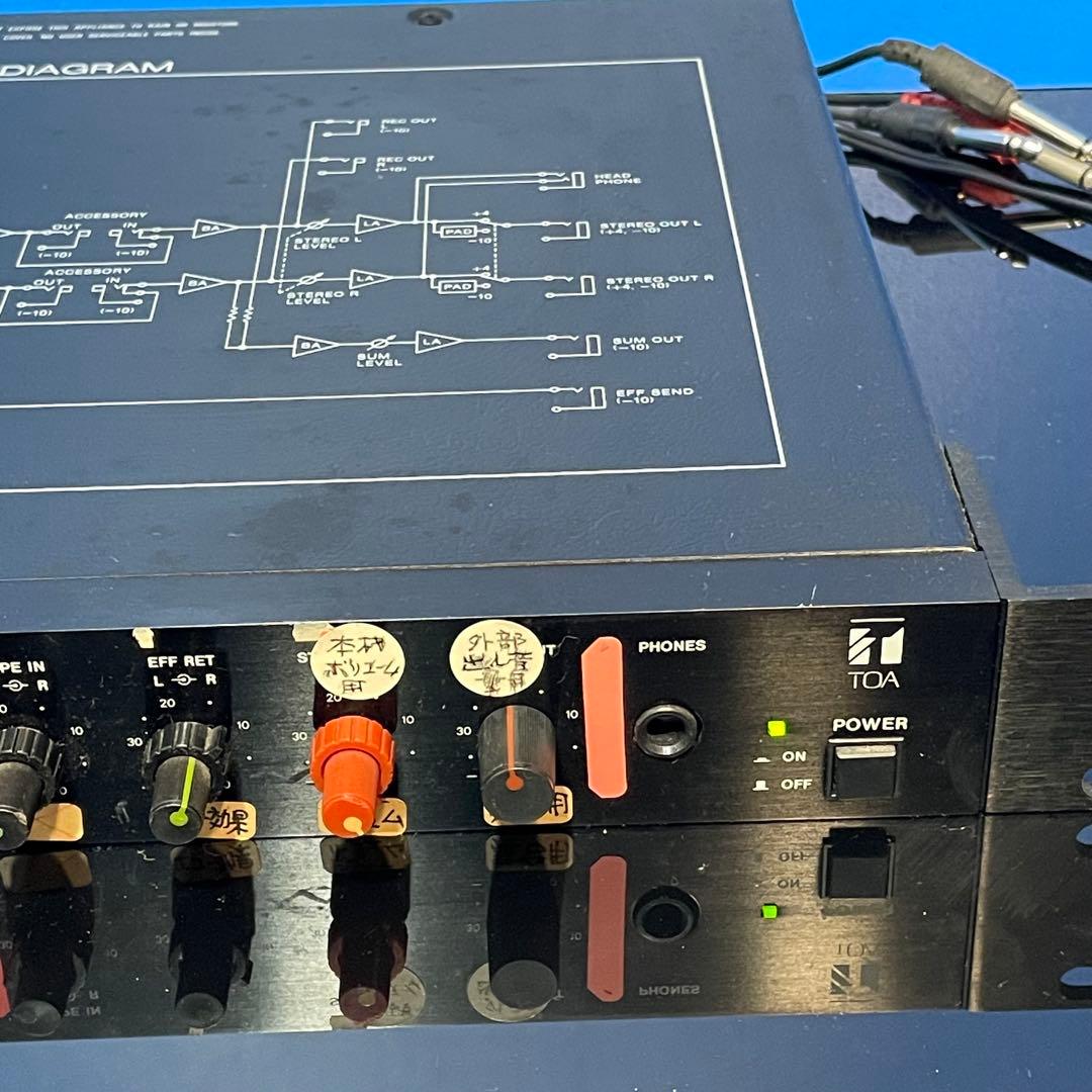 アンプ TOA ELECTRONIC STEREO MUSIC MIXER D D-2