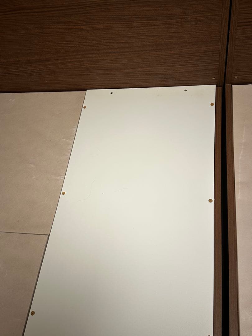 ブラウン ダブルベッド 引き出し付き　ニトリ　送料込