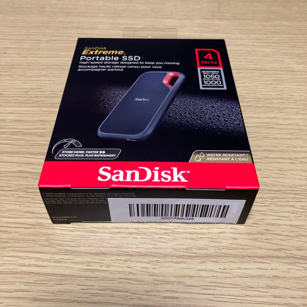 新品未開封 SanDisk Extreme Portable SSD 4TB