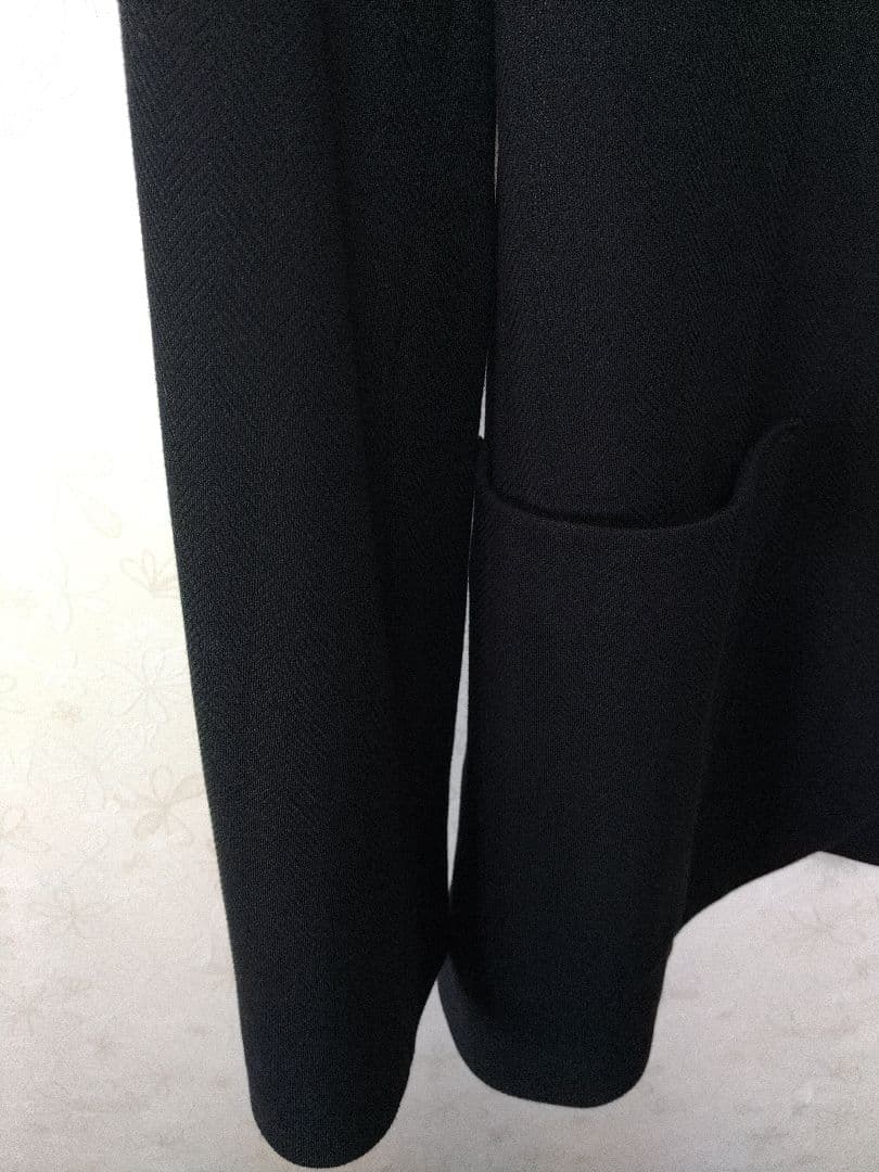 CIRCOLO 1901 テーラードジャケット　ブラック　ヘリンボーン