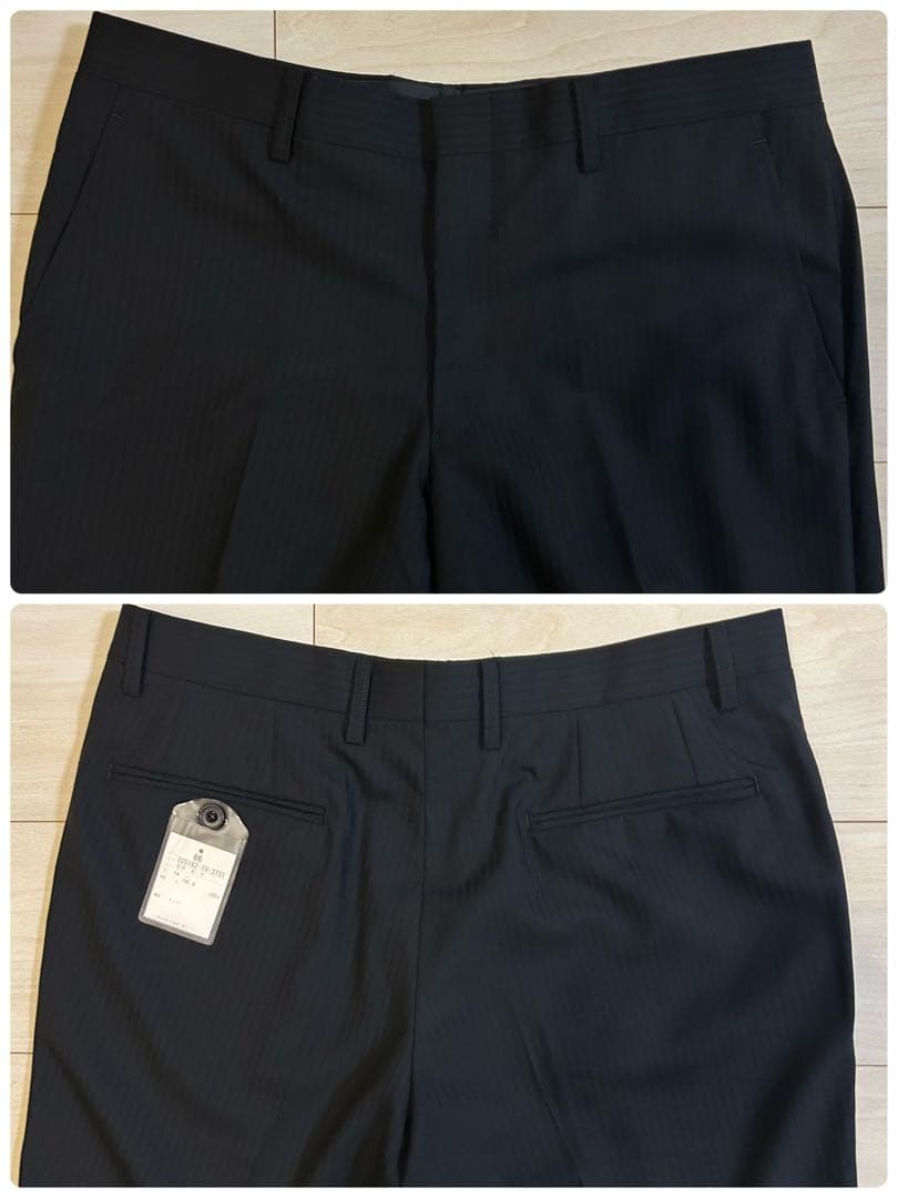 【新品】LONNER MAF NIKKE スーツ スーパー120s 黒 46C