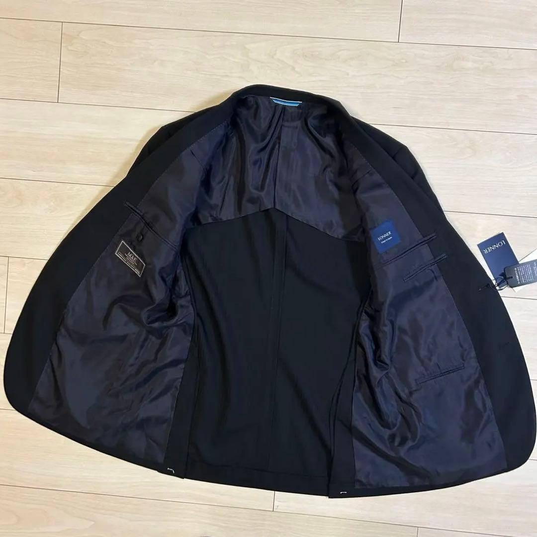 【新品】LONNER MAF NIKKE スーツ スーパー120s 黒 46C