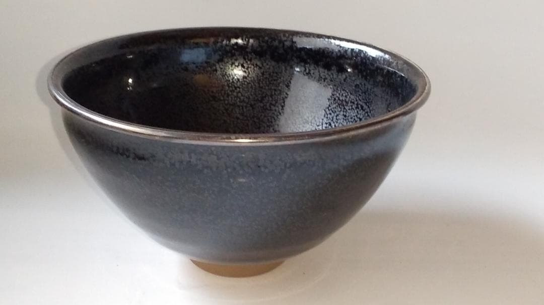 西尾香舟 作 油滴天目 茶碗 仕覆 市松宝尽し紋 茶道具 抹茶碗 共箱 新品