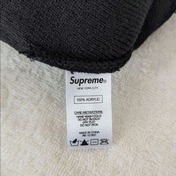 に*ゃ様 SUPREME×HYSTERIC GLAMOUR ビーニー 黒