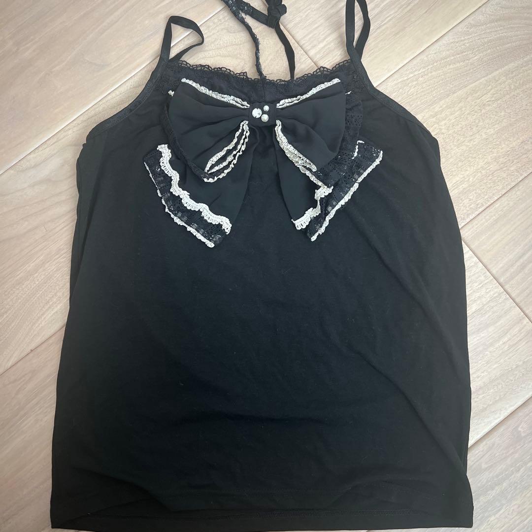 axes femme ビックリボン黒キャミソール Mサイズ