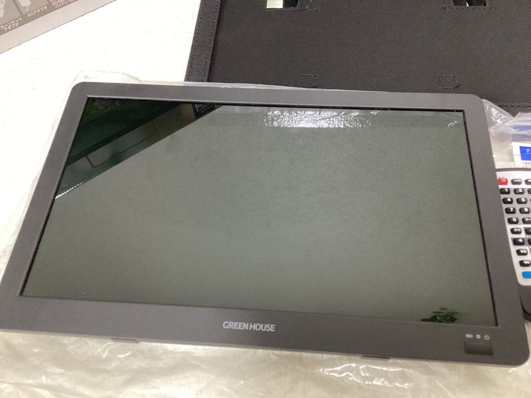 14型バッテリー内蔵 ポータブルテレビ GH-PTV14CAG-BK