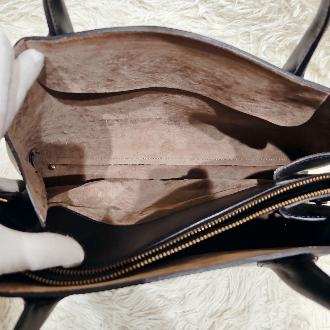 美品 イアクッチ 2way ハンドバッグ ショルダーバッグ ブラック ベラール