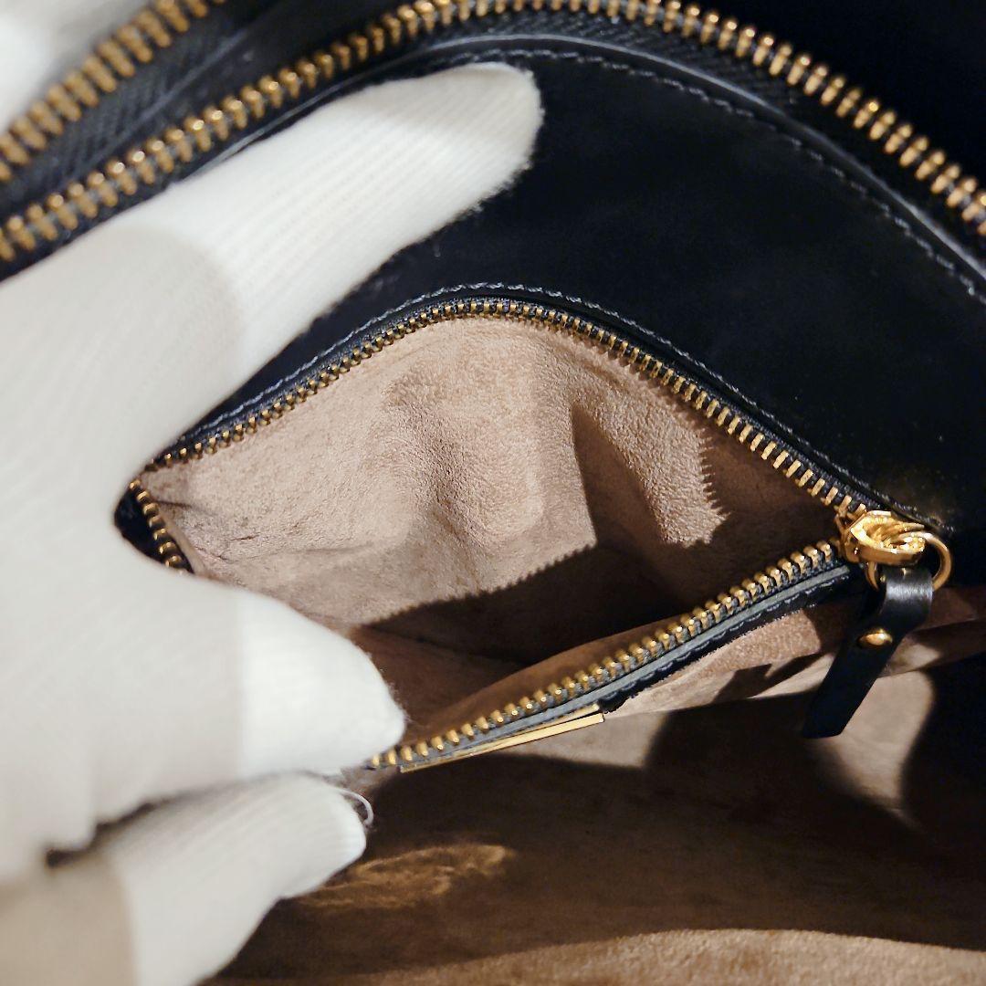 美品 イアクッチ 2way ハンドバッグ ショルダーバッグ ブラック ベラール