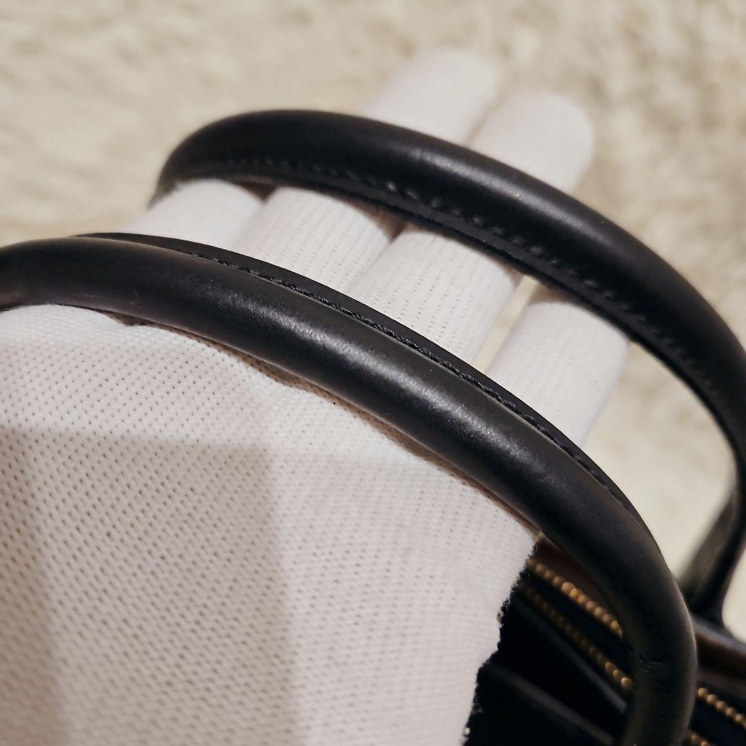 美品 イアクッチ 2way ハンドバッグ ショルダーバッグ ブラック ベラール