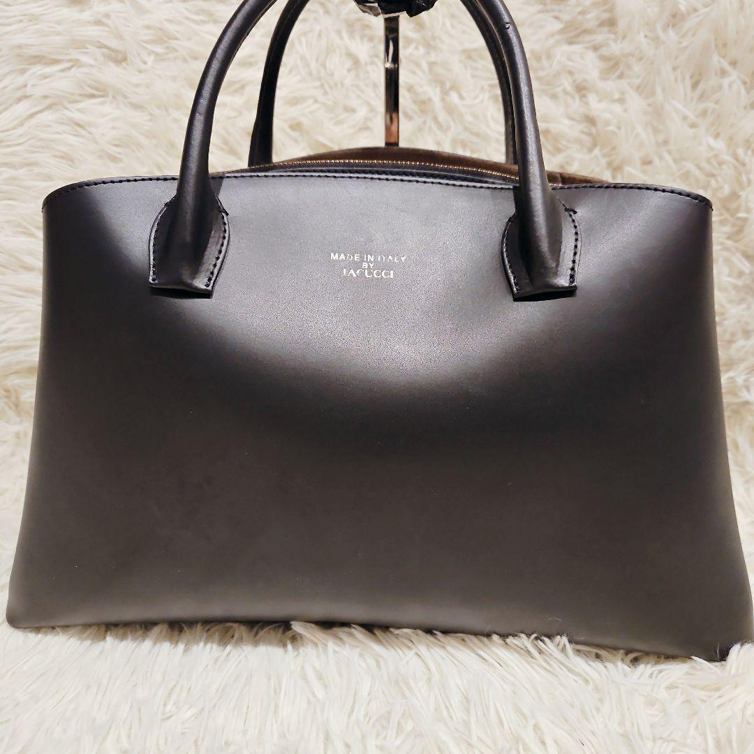 美品 イアクッチ 2way ハンドバッグ ショルダーバッグ ブラック ベラール