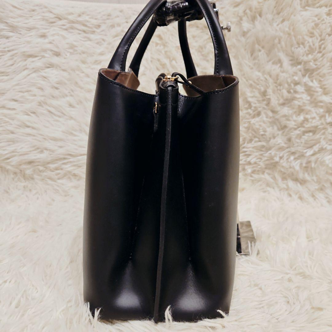 美品 イアクッチ 2way ハンドバッグ ショルダーバッグ ブラック ベラール