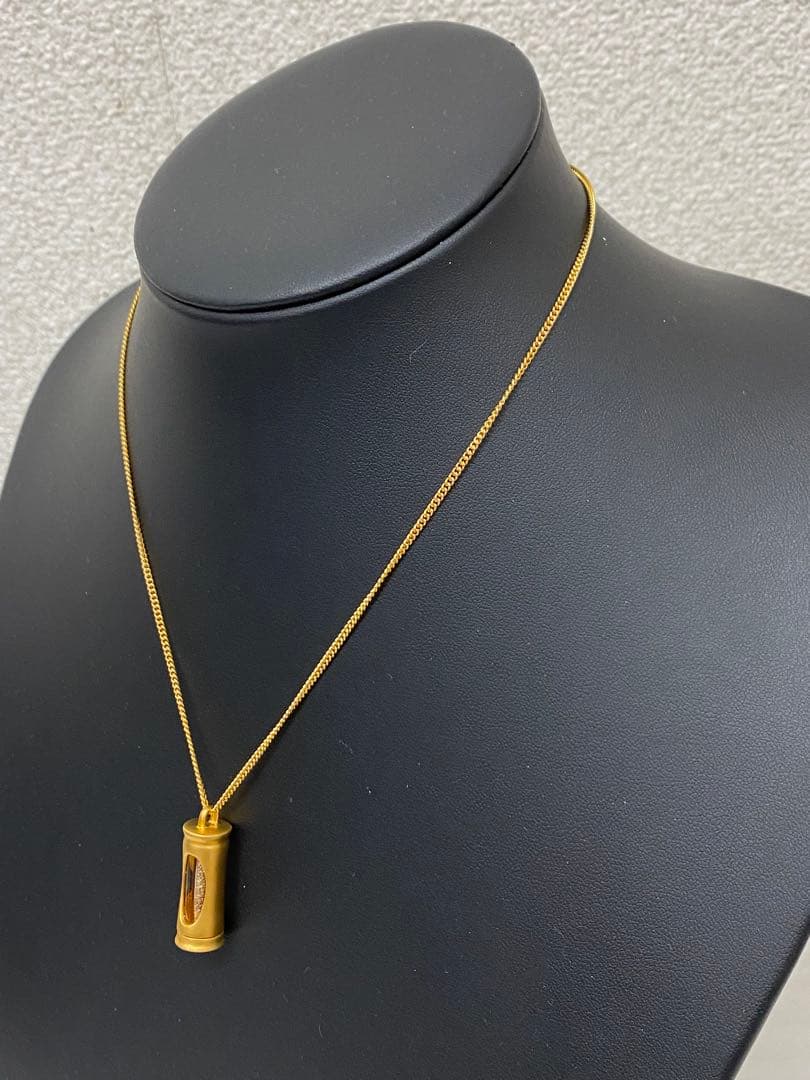 3-3328 二階堂 砂金 ネックレス ゴールド 桐箱 証明書付き