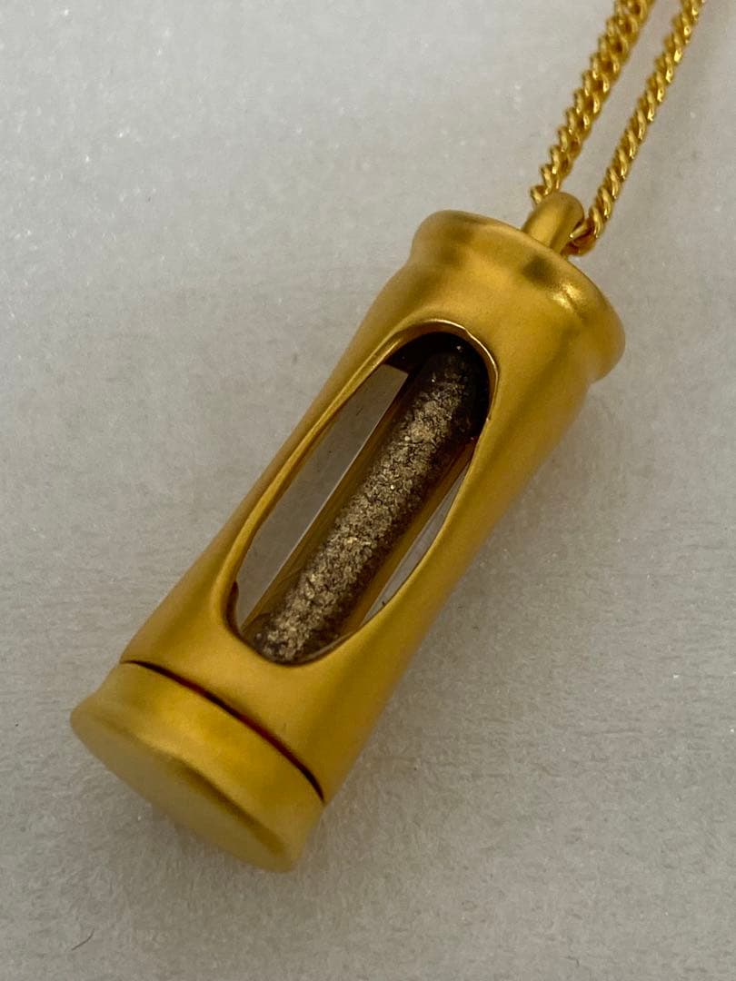 3-3328 二階堂 砂金 ネックレス ゴールド 桐箱 証明書付き