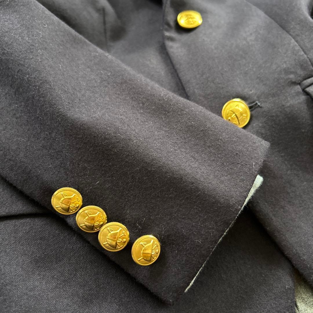 ラルフローレン キッズ スーツ 長袖シャツ ネクタイ 120 金ボタン ネイビー