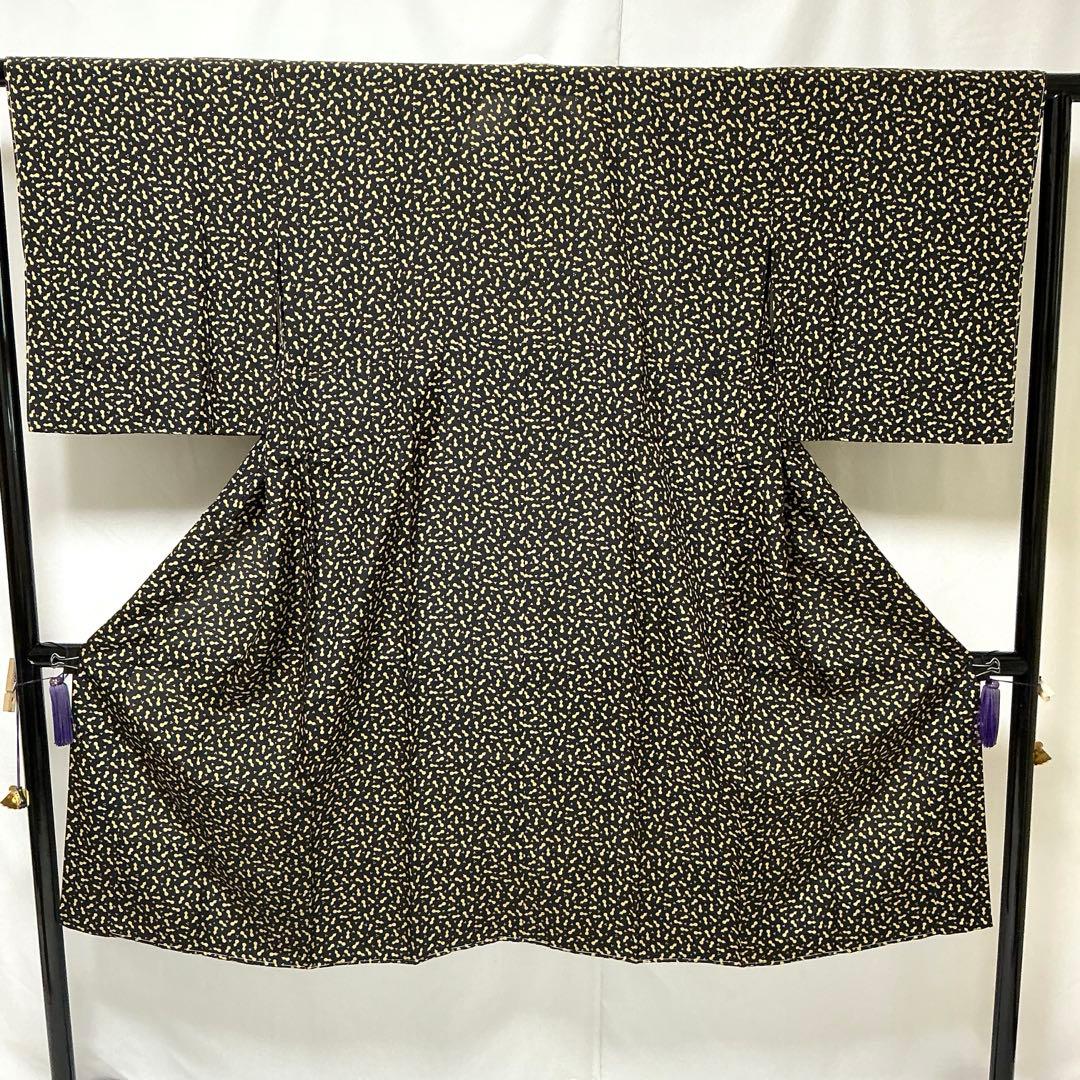 b160 正絹単衣　やまと誂製　長襦袢　半衿付　バチ衿　未使用しつけ付極美品着物