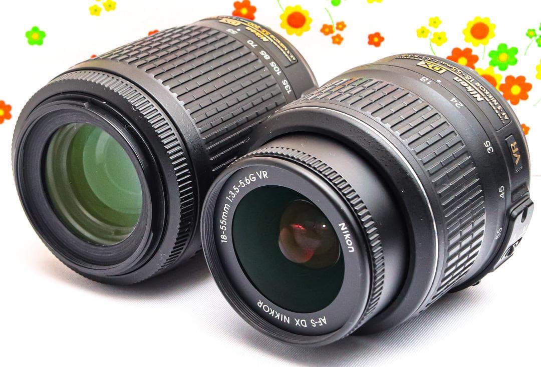 ニコン Nikon D3200☆ダブルレンズ☆スマホに送れる！☆初心者おすすめ！