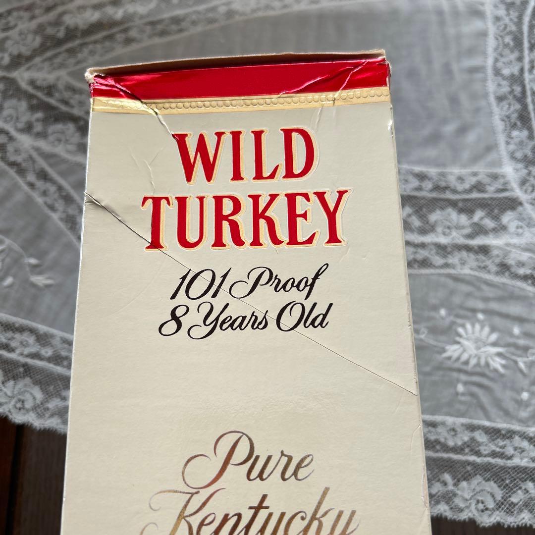 【新品・未使用】ワイルドターキー8年・1リットル旧ラベル