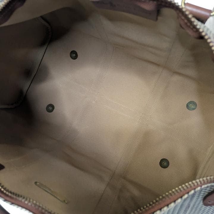 【極美品】ポロラルフローレン ボストンバッグ 千鳥柄 2way PVC レザー