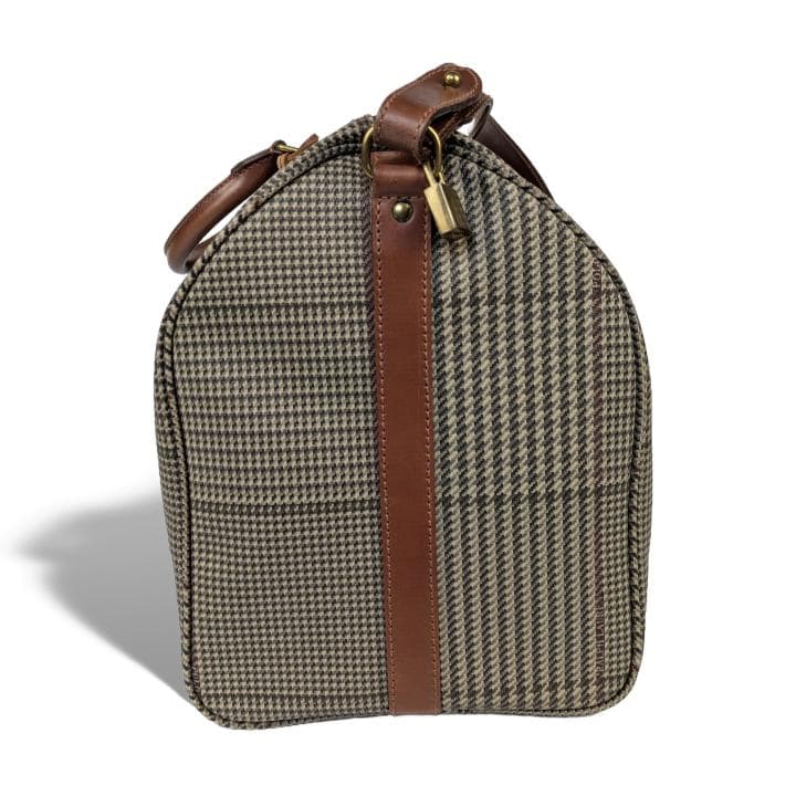 【極美品】ポロラルフローレン ボストンバッグ 千鳥柄 2way PVC レザー