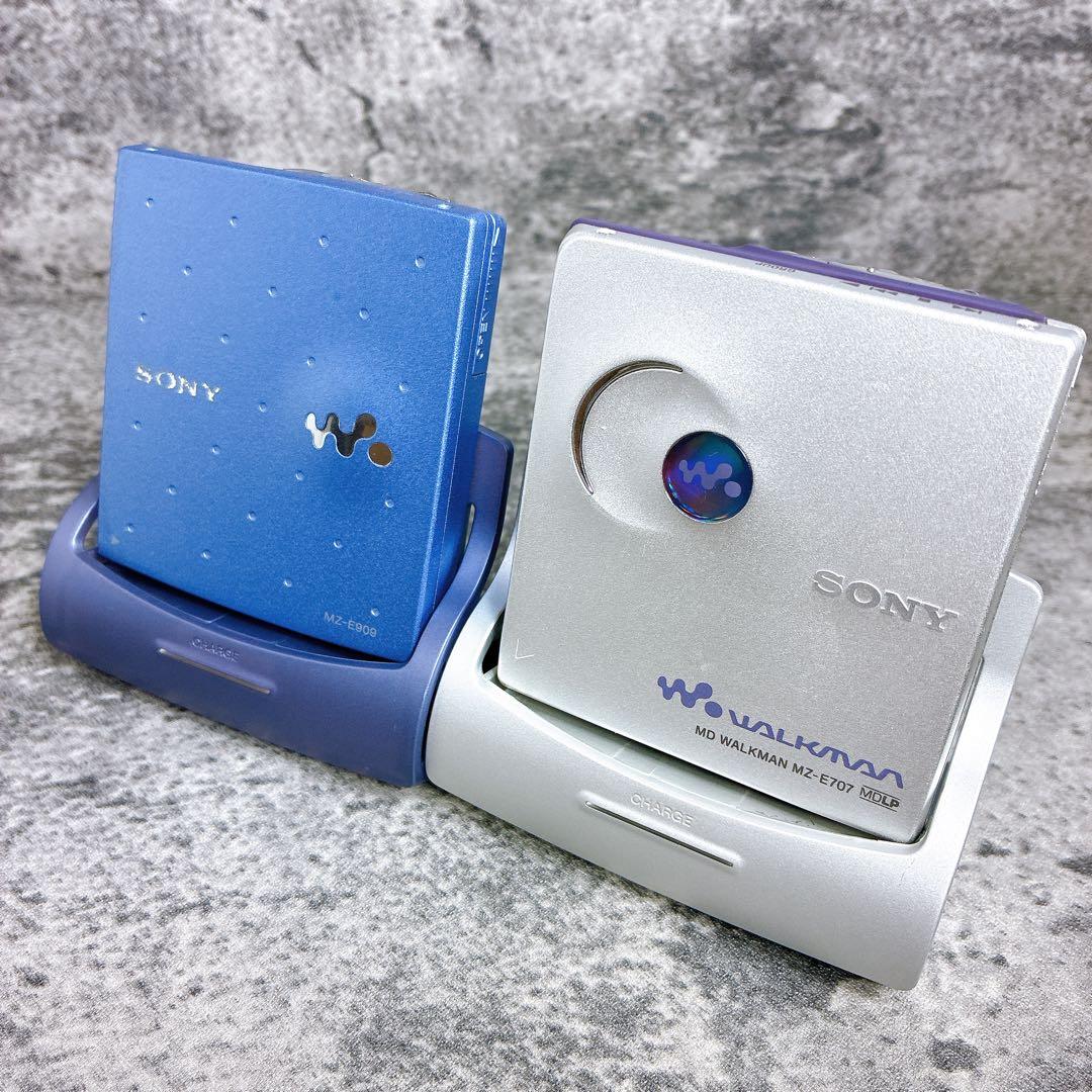 美品　ソニー　MD ウォークマン　MZ-E707 MZ-E909 動作品
