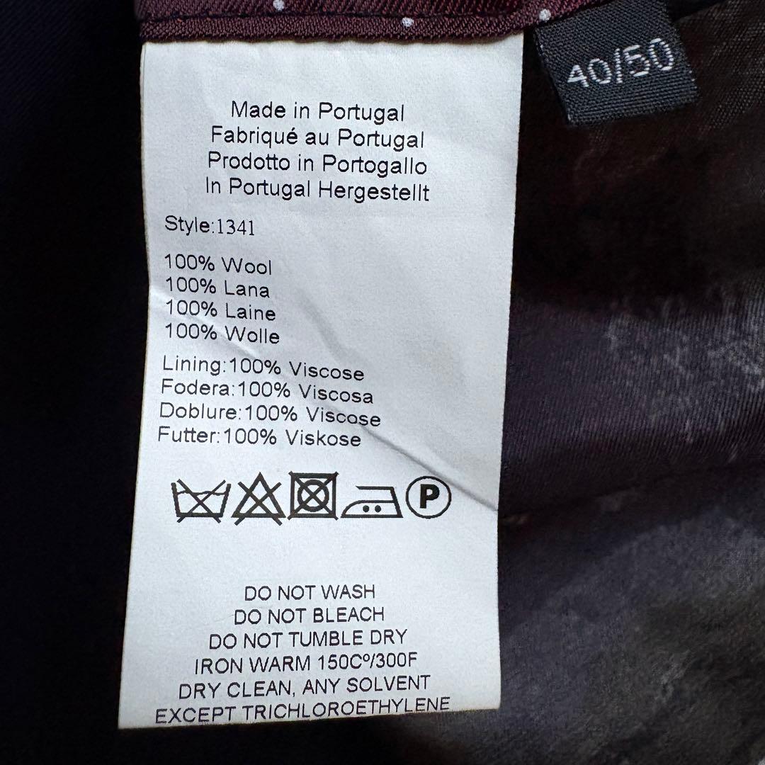 ★総柄★ ポールスミス テーラードジャケット ピークドラペル ポルトガル製 L