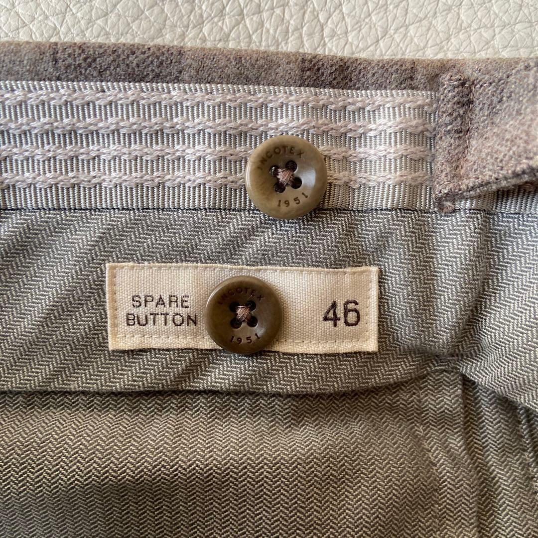 秋冬　美品　イタリアINCOTEX インコテックス　ウールスラックス　ジャケパン