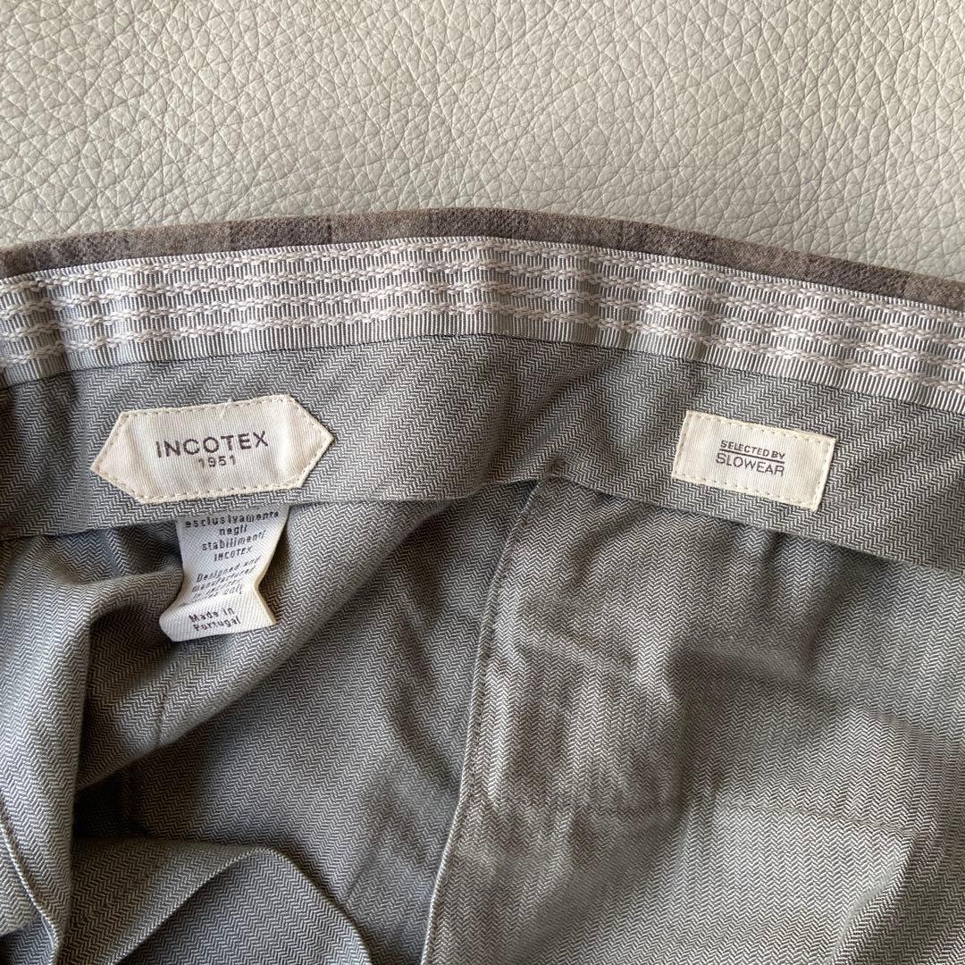 秋冬　美品　イタリアINCOTEX インコテックス　ウールスラックス　ジャケパン