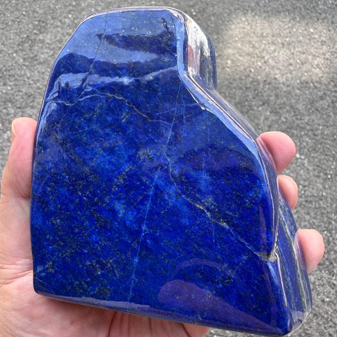 ☆ラピスラズリ☆5A☆金運☆約1060g☆アフガニスタン産☆天然無着色☆磨き原石