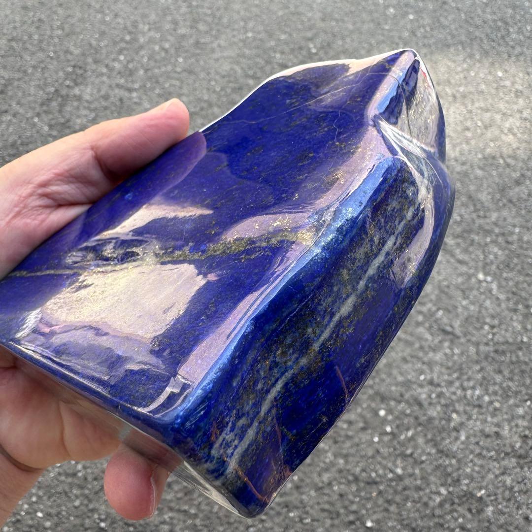 ☆ラピスラズリ☆5A☆金運☆約1060g☆アフガニスタン産☆天然無着色☆磨き原石