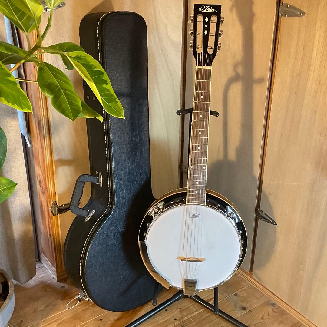 美品！ARIA アリア ギターバンジョー SB-10G 6弦バンジョ レモヘッド